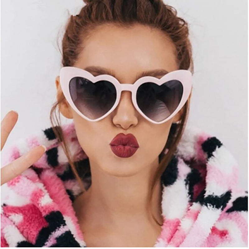 Colorful Heart-Shaped Sunglasses for Family Fun