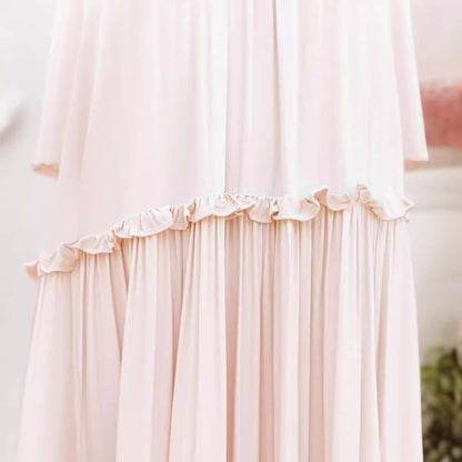French Elegant Off-Shoulder Maxi Dress For Plus Size