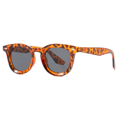 Trendy Oval Frame Sunglasses Stylish UV400 Protection