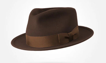 Classic Wool Felt Fedora Hat for Autumn and Winter