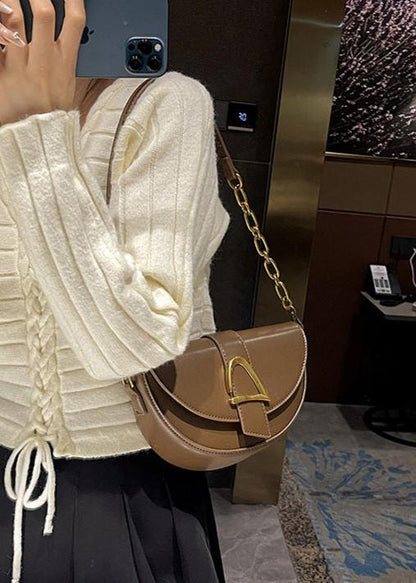 Half Moon Crossbody Bag High Quality PU Leather