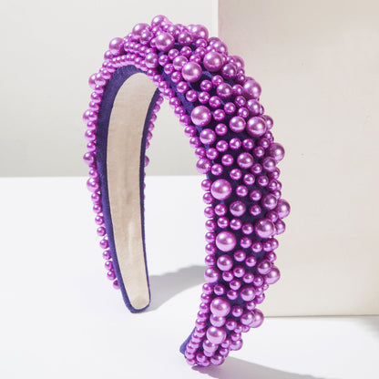 Baroque Pearl Headband Handmade Cute Hair Accessory