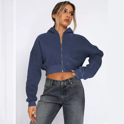 Women’s Trendy Casual Hoodie with Zipper