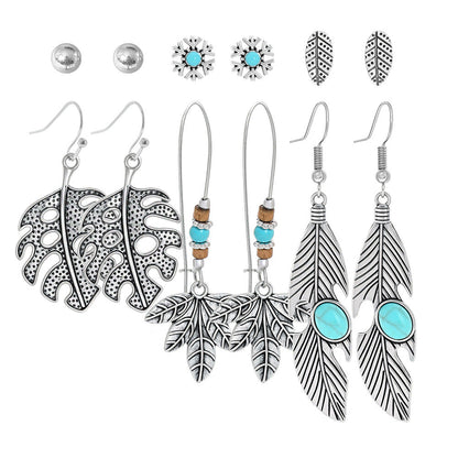 Bohemian Vintage Hollow Circle Earrings for Women
