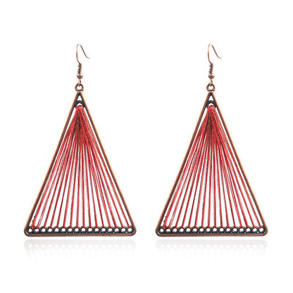 Handcrafted Bohemian Circular Earrings Vintage Style