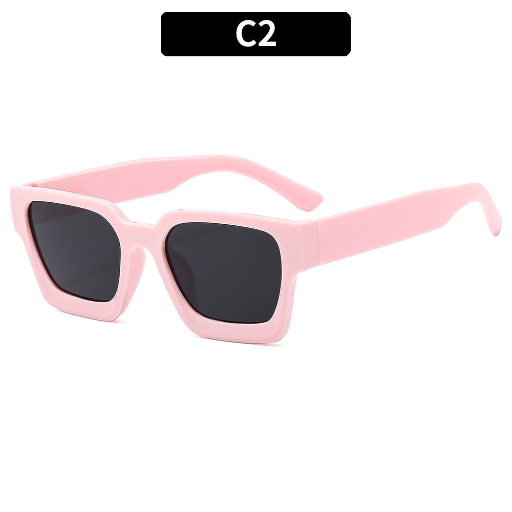 Trendy Square Multi-Color UV400 Sunglasses