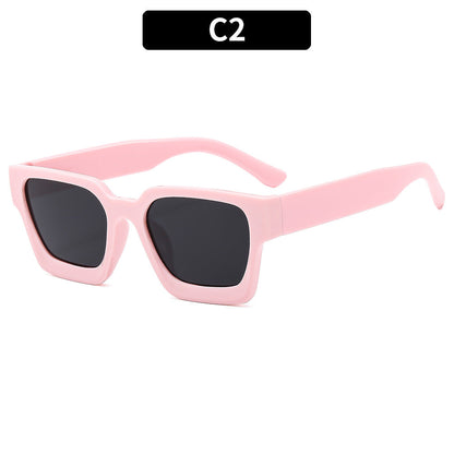 Trendy Square Multi-Color UV400 Sunglasses