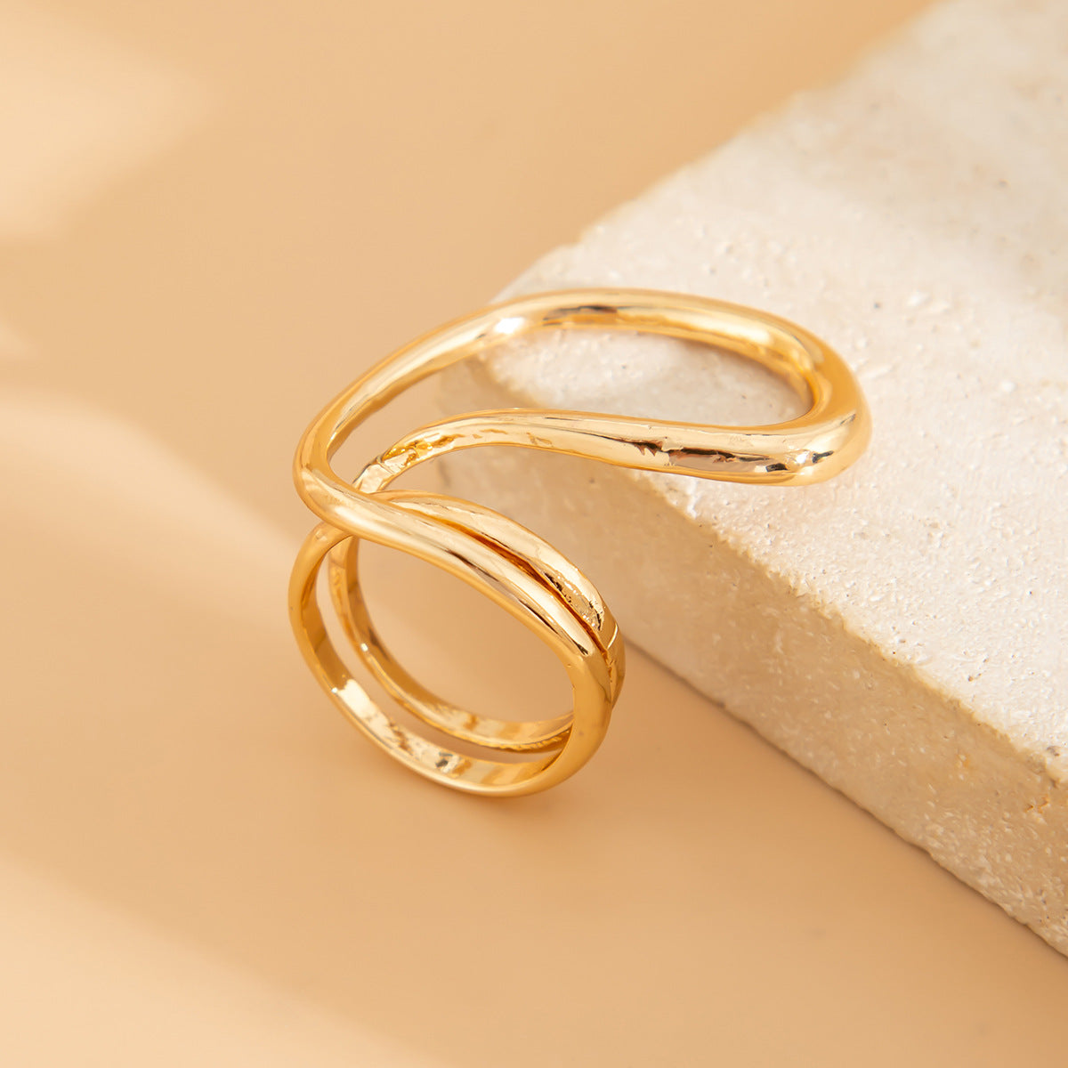 Trendy Irregular Alloy Bracelet Set