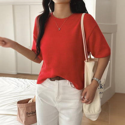 Casual Solid Color Women's Long Sleeve Sweater