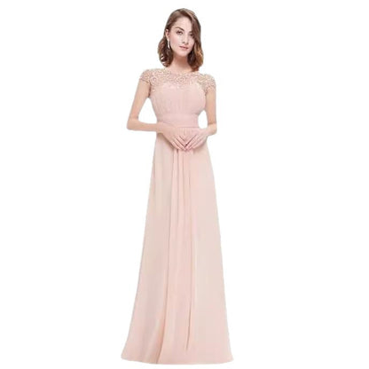 Elegant Lace Maxi Dress For Bridesmaids