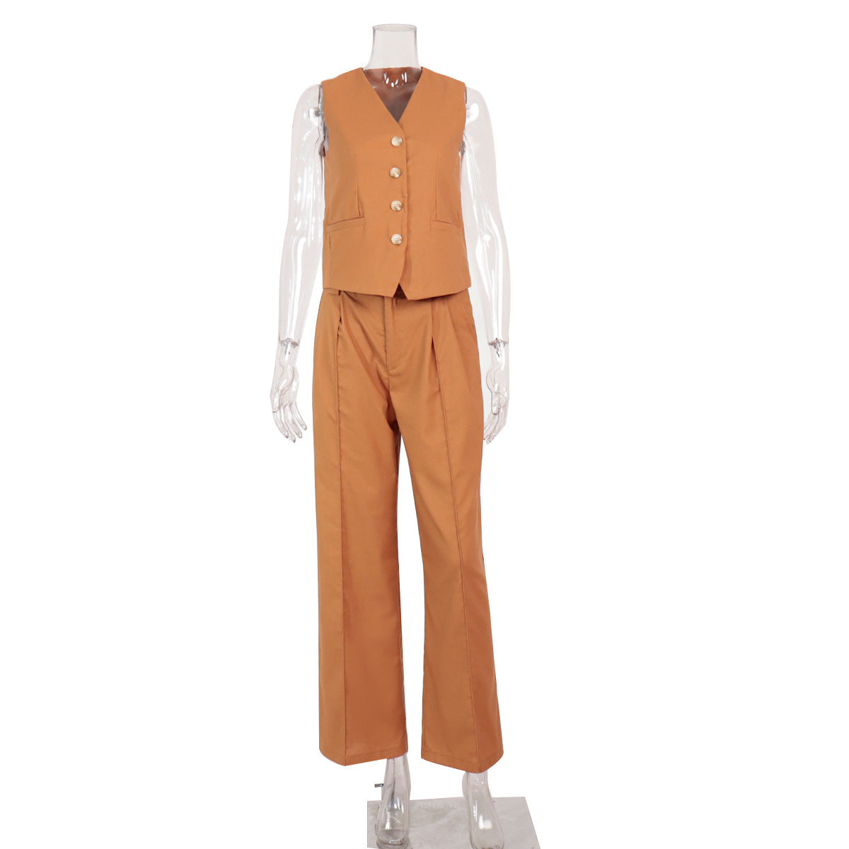 Casual Sleeveless Vest and Pants Set Comfortable Women’s Outfit