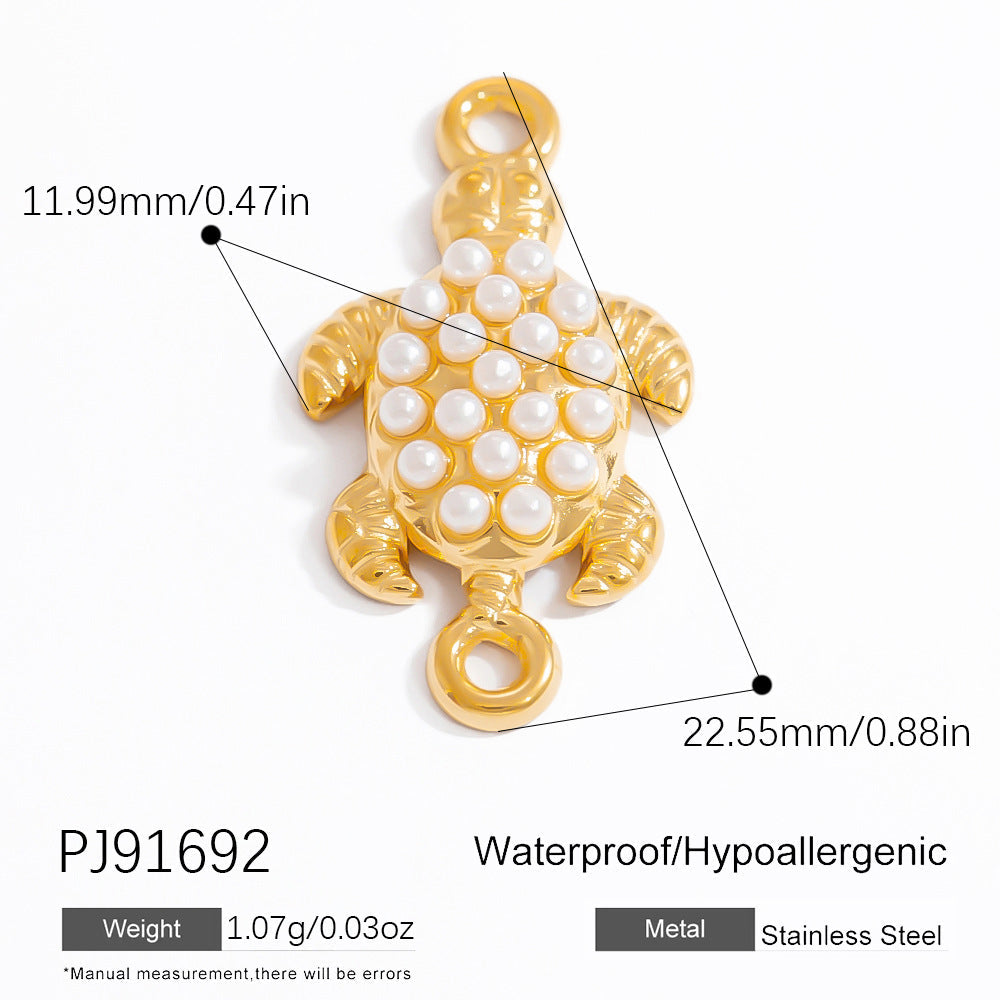 DIY Pearl Jewelry Accessories Ocean Series Pendant High-End Titanium Steel Decor