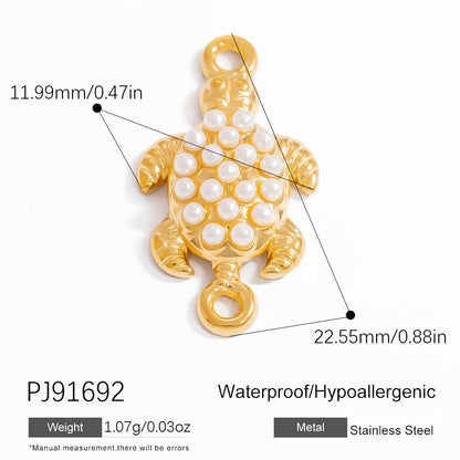 DIY Pearl Jewelry Accessories Ocean Series Pendant High-End Titanium Steel Decor