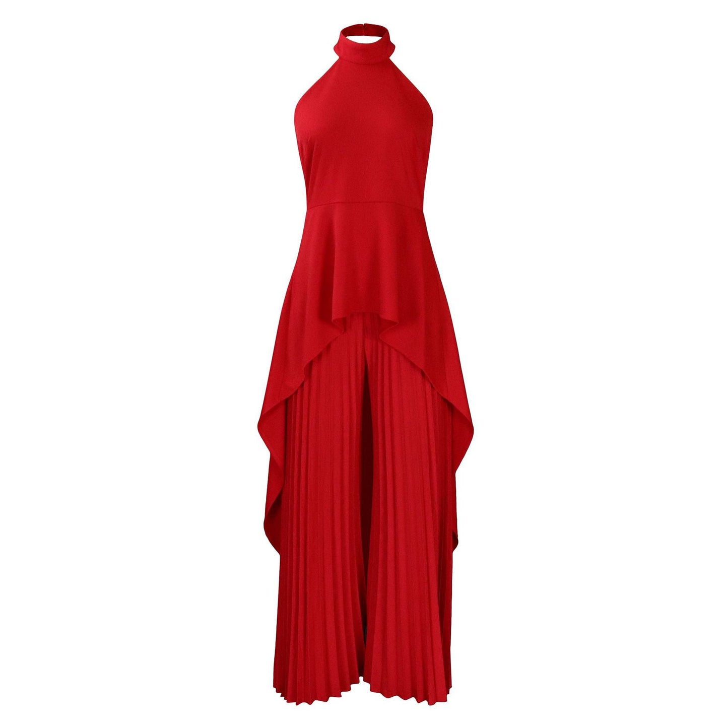 Fashionable Casual Two-Piece Set With Backless Top And Wide-Leg Pants