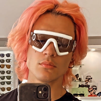 Trendy Oversized Cycling Sunglasses with UV400 Protection