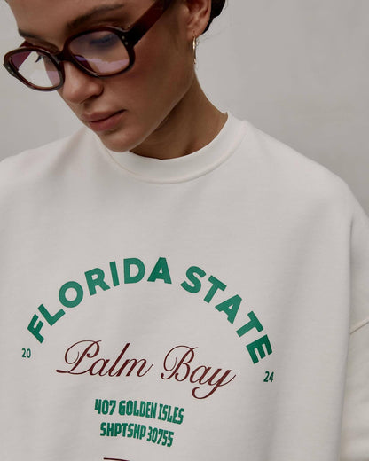 Vintage Print Loose Sport Hoodie