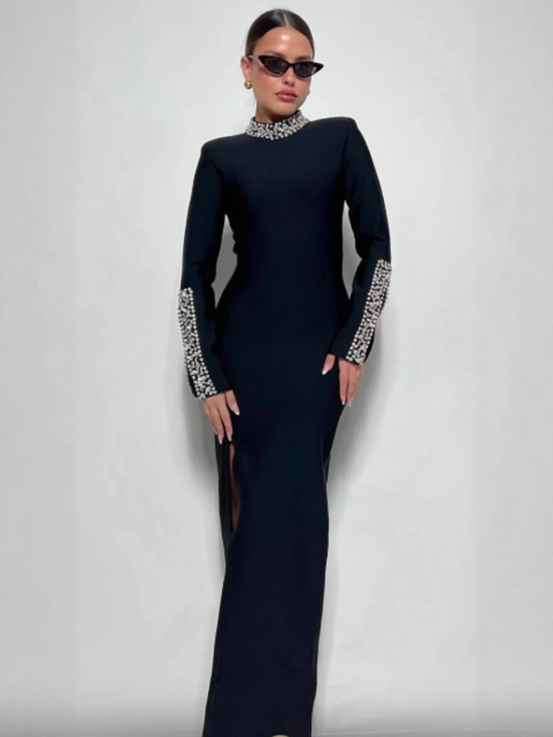 Elegant Lace Long Sleeve Mermaid Dress For Women