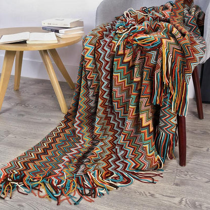 Bohemia Sofa Blanket Cover Blanket Summer Knitted Blanket Air Conditioning Blanket