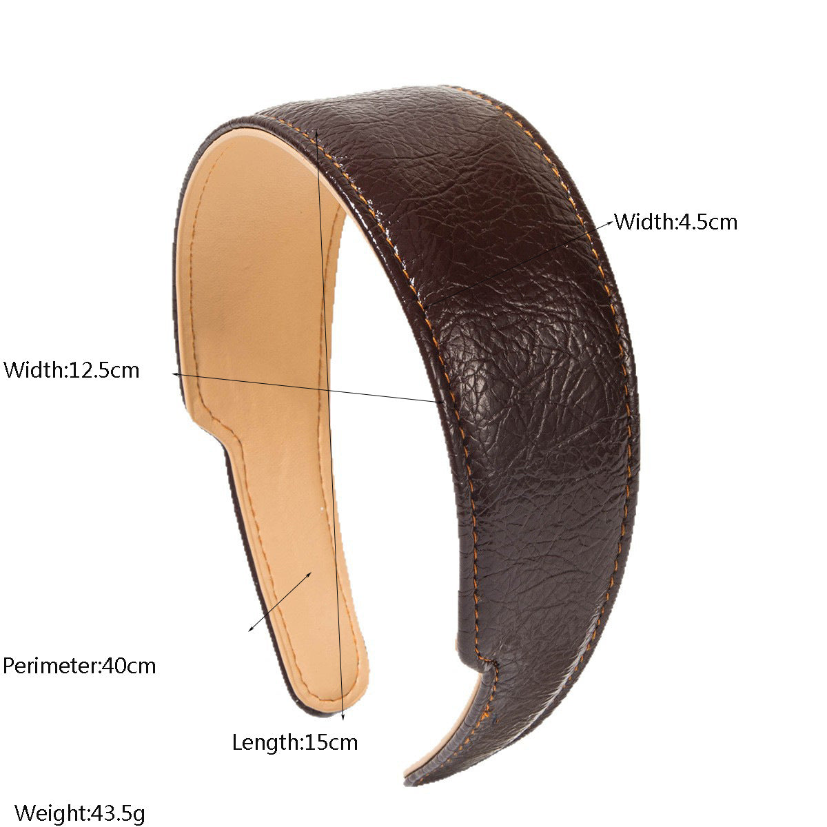 Minimalist Premium Leather Headband for Women