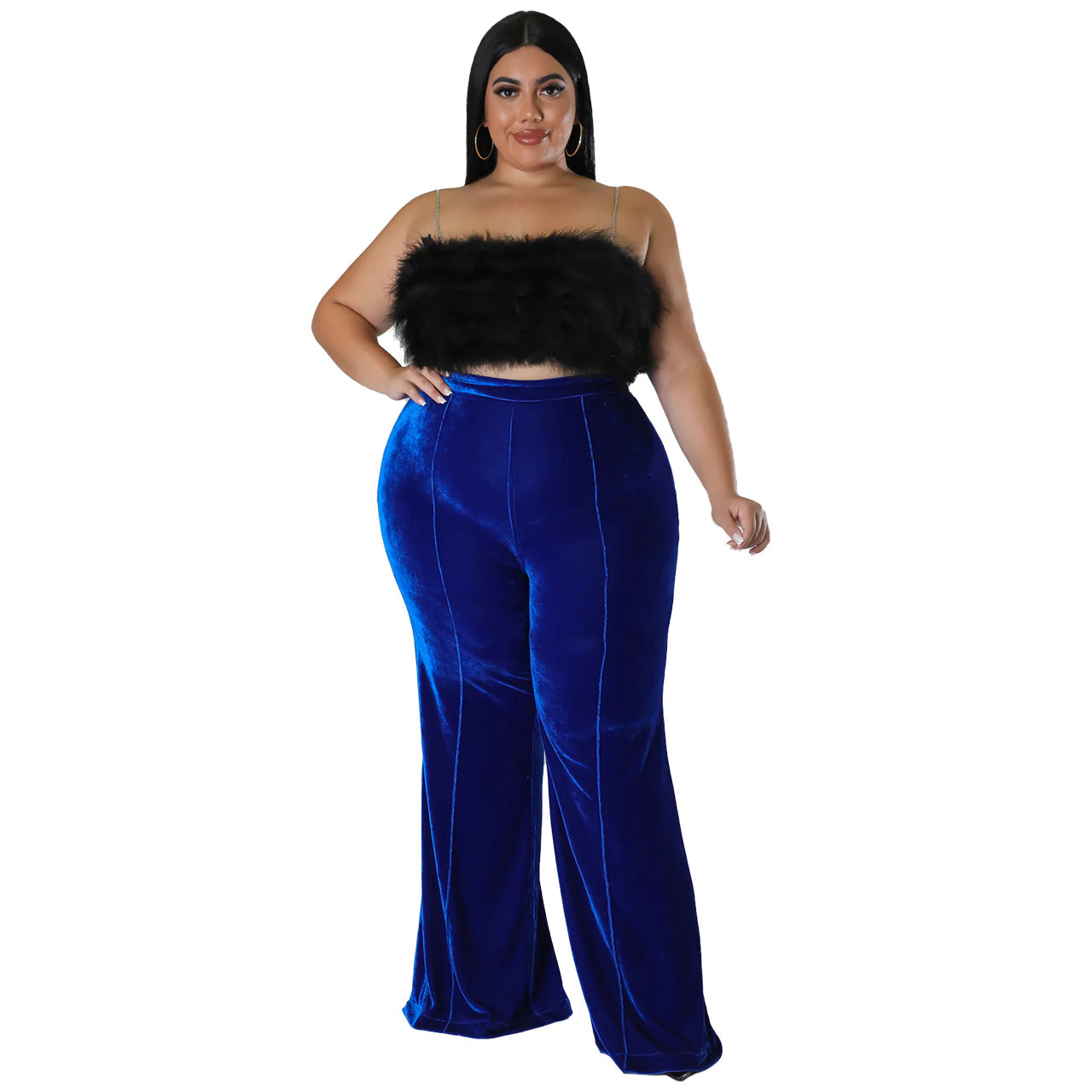 High Waist Flared Pants Trendy Street Style