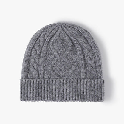 Solid Color Twist Padded Knot Beanie