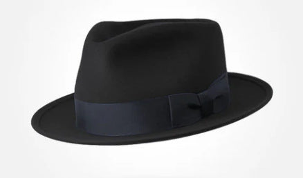 Classic Wool Felt Fedora Hat for Autumn and Winter