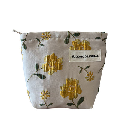Sweet Floral Print Mini Coin Purse Wallets