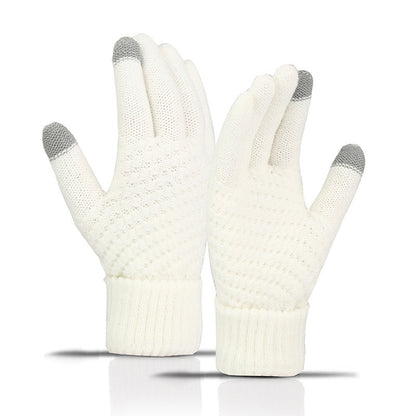 Winter Warm Knitted Touchscreen Gloves for Women
