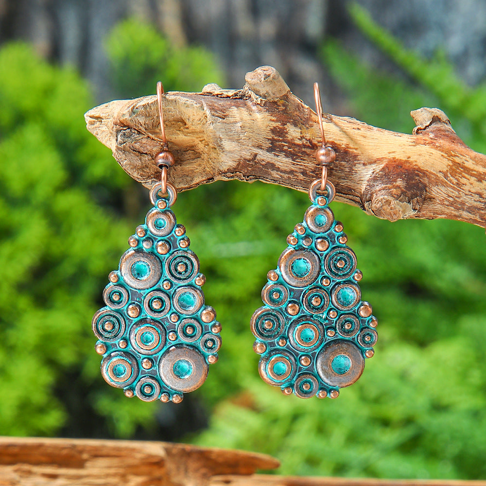 Vintage Geometric Earrings Set Bohemian Style