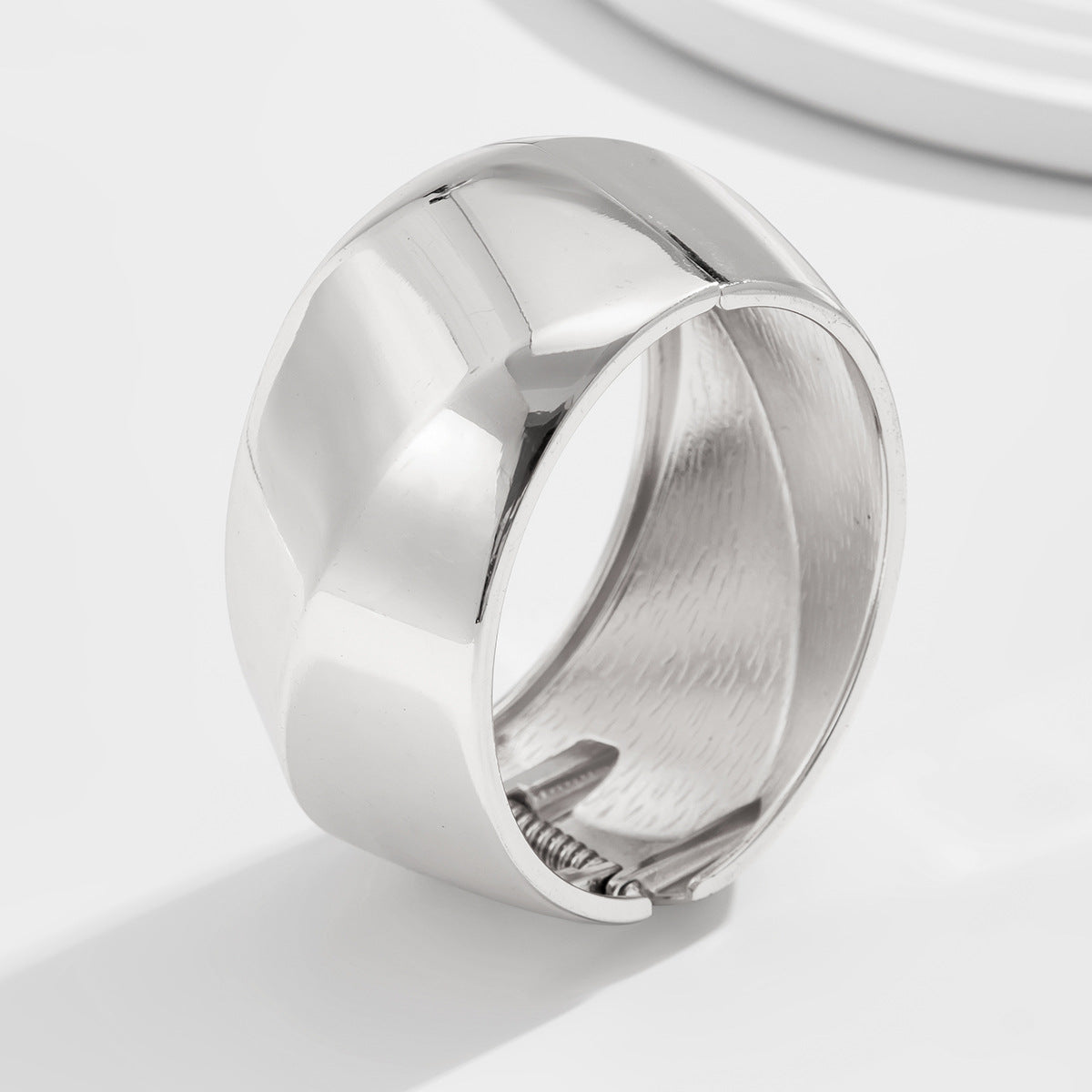 Geometric Alloy Bangles Set - Minimalist Spring Bracelets