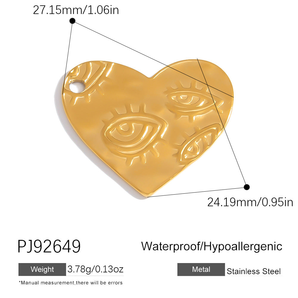 Luxury Heart-Shaped Stainless Steel DIY Jewelry Accessories Bracelet Necklace