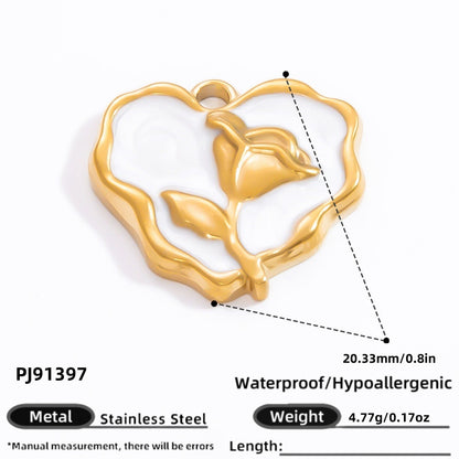 Handmade Stainless Steel 18K Gold Plated Earrings and Necklace Set