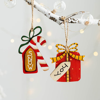 Cute Merry Christmas Tree Wall Hanging
