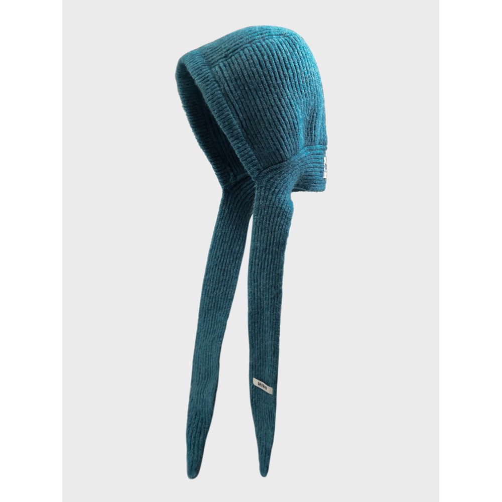 Winter Knitted Balaclava Hooded Scarf Beanie Hat