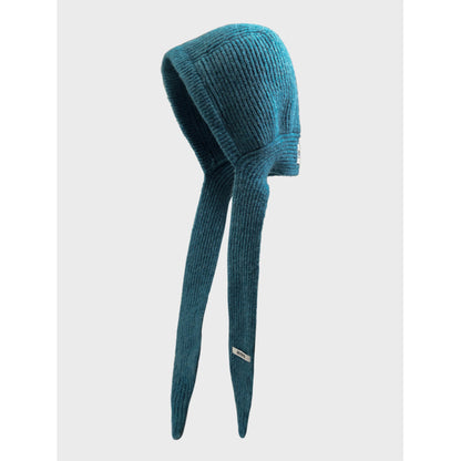 Winter Knitted Balaclava Hooded Scarf Beanie Hat