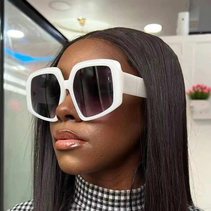 Trendy Oversized Oval Sunglasses for Women