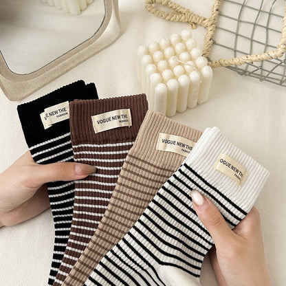Rufia - Striped Mid-Calf Socks