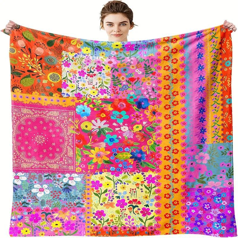 Flannel Air Conditioner Blanket Blanket Digital Printing Double-Sided Fleece Blanket
