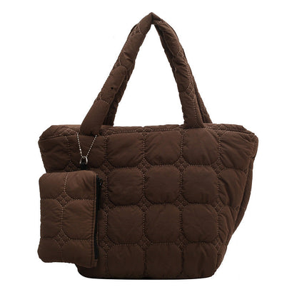 Simple Solid Color LargeÂ Capacity Tote Bag