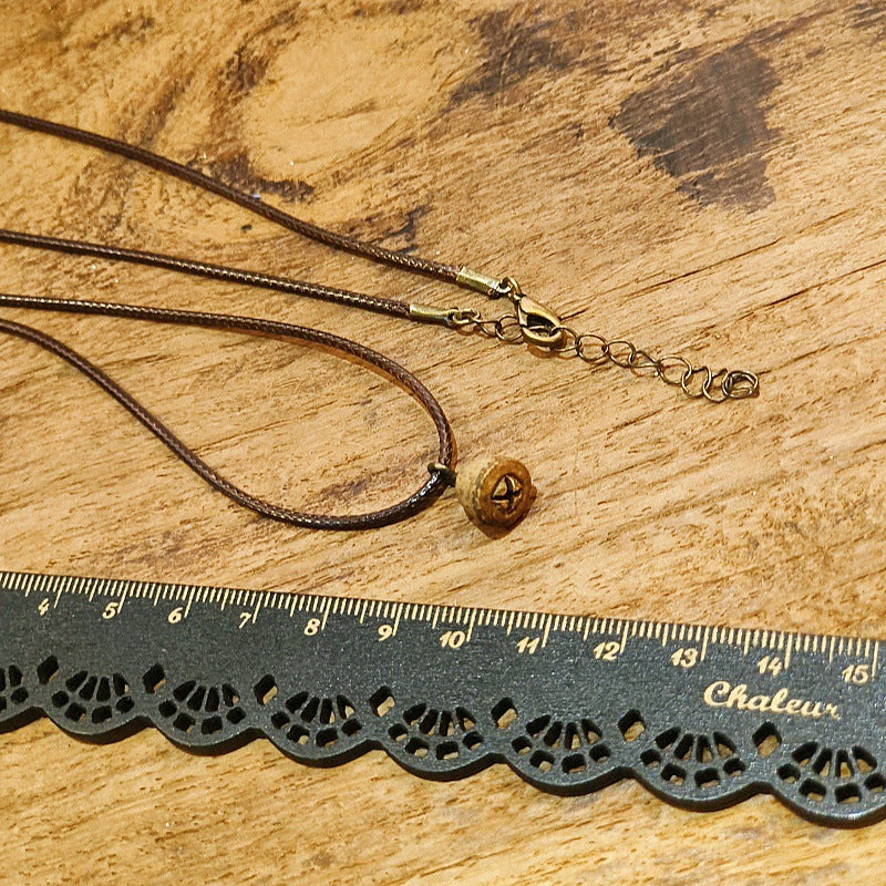 Creative Acorn Pendant Necklace Retro Style Accessories