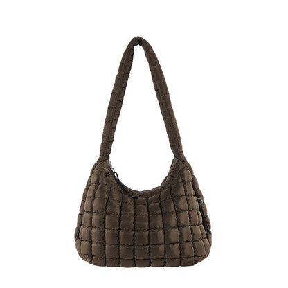 Solid Color Cloud Bag Large Capacity Shoulder Bag