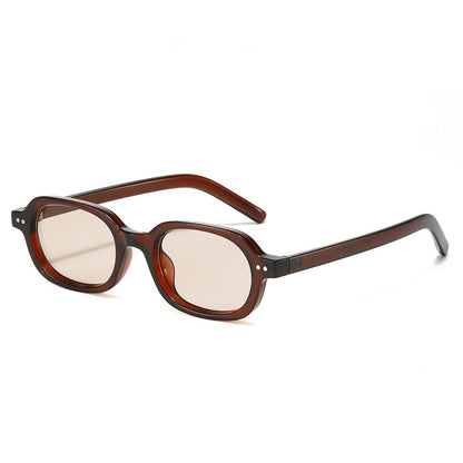 Oval Frame Sunglasses Trendy UV400 Protection Unisex