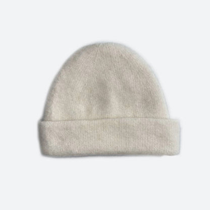 Solid Color Wool Blend Knit Beanie for Women