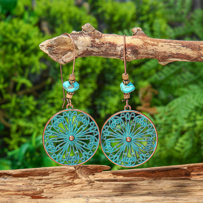 Vintage Geometric Earrings Set Bohemian Style