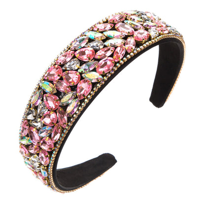 Fashionable Baroque Headband With Rhinestones For Women