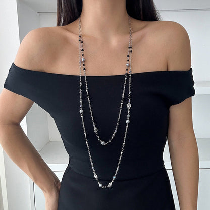 Vintage Star Tassel Layered Necklace For Women