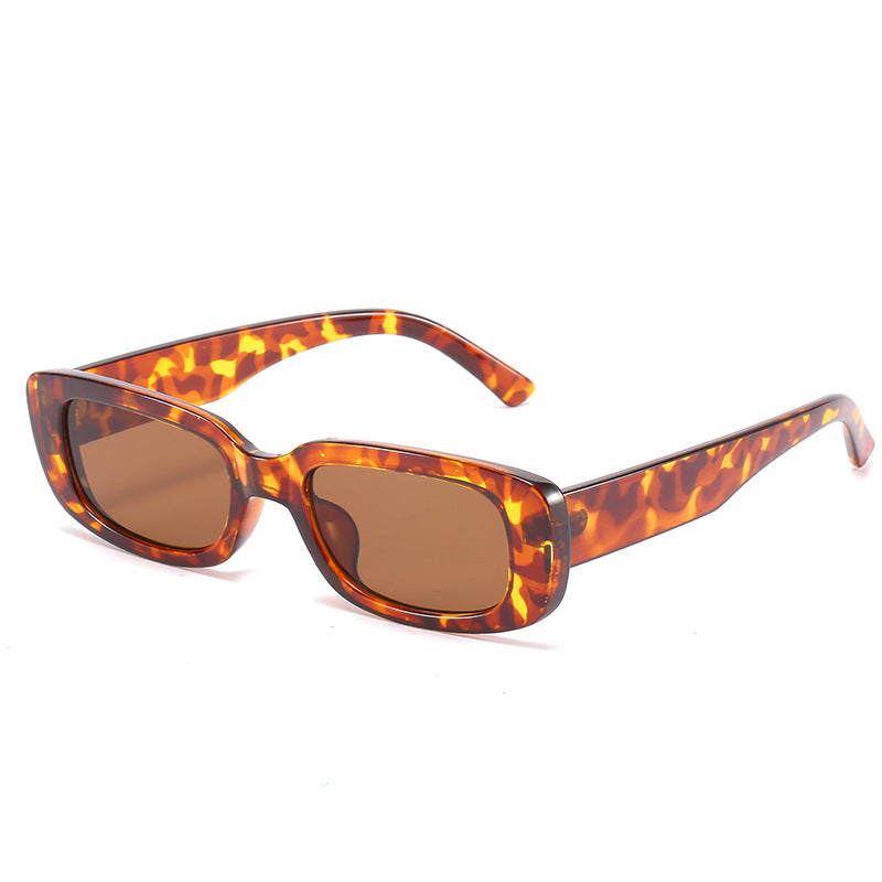 Trendy Square Sunglasses Stylish Black Frame Glasses