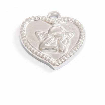 Stylish Steel Color Pendant Necklace Minimalist Design