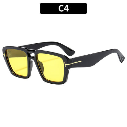 Fashion Square Frame Sunglasses Unisex Trendy UV400 Protection