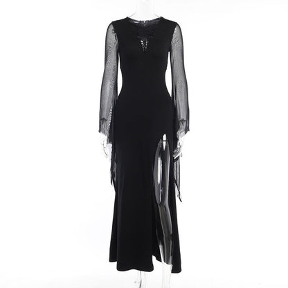 Dark Fashion Sexy Split Joint Dress